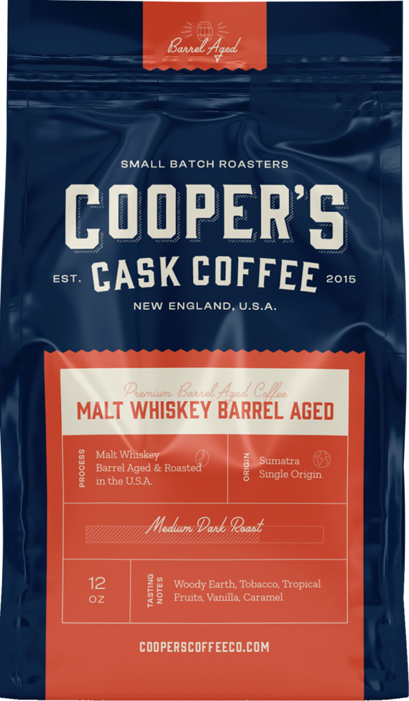 Fresh & Rich Malt Whiskey Barrel Aged Single-Origin Coffee