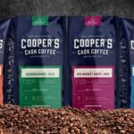 A selection of our bourbon coffee beans