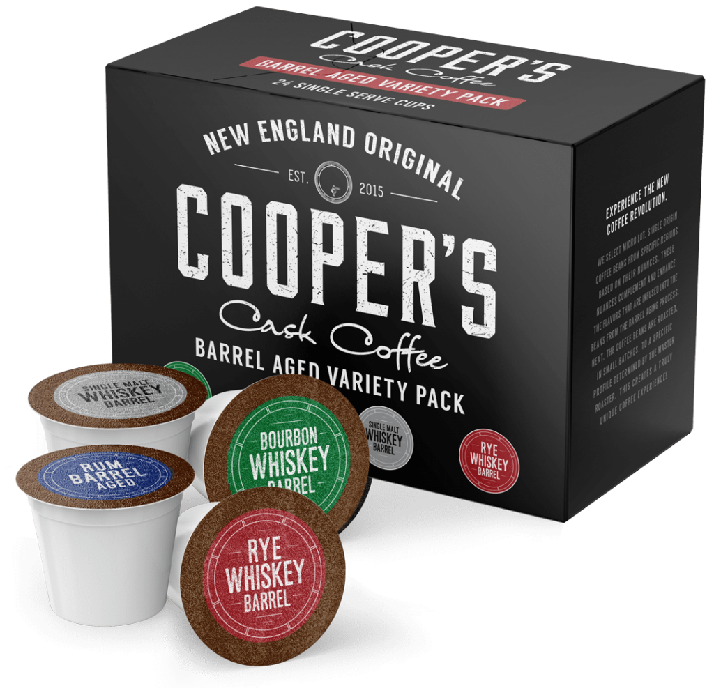photo of cooper's Single Serve Cups as an alternative for how to store ground coffee beans