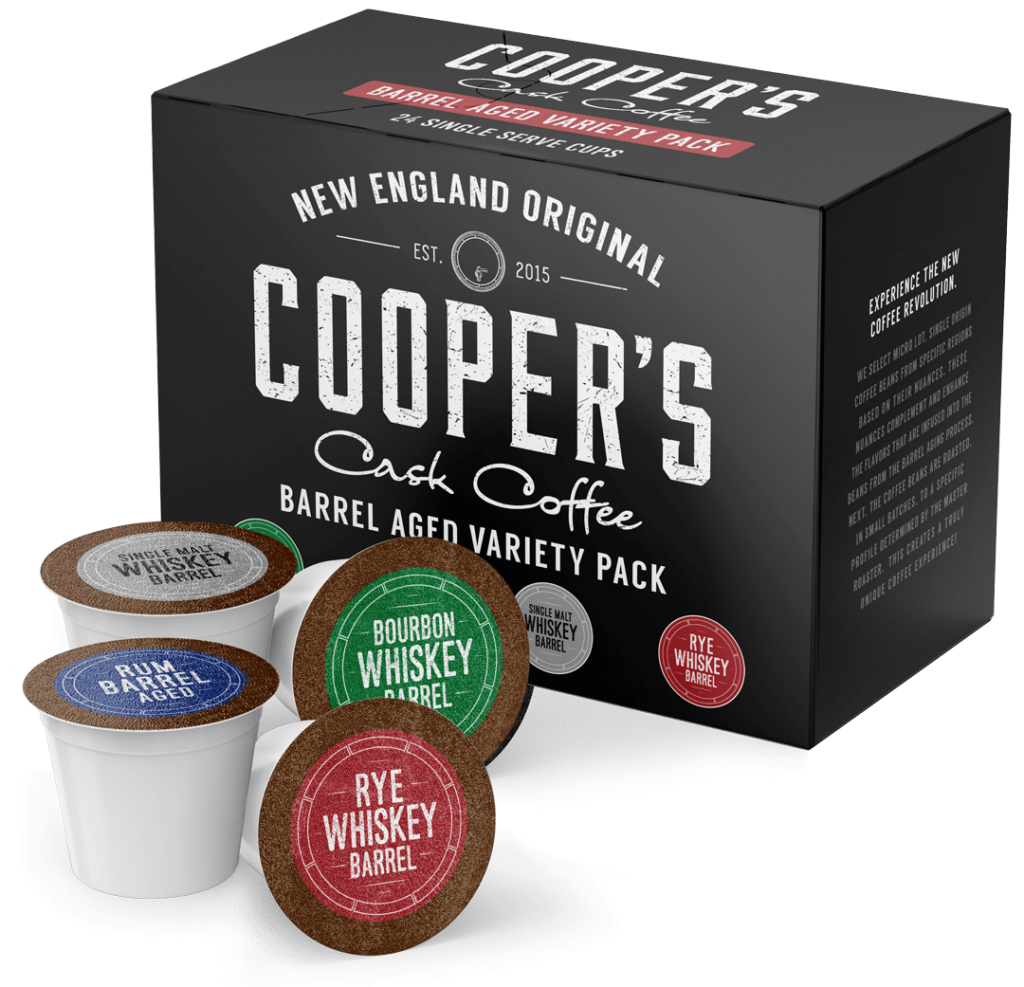 photo of cooper's Single Serve Cups as an alternative for how to store ground coffee beans