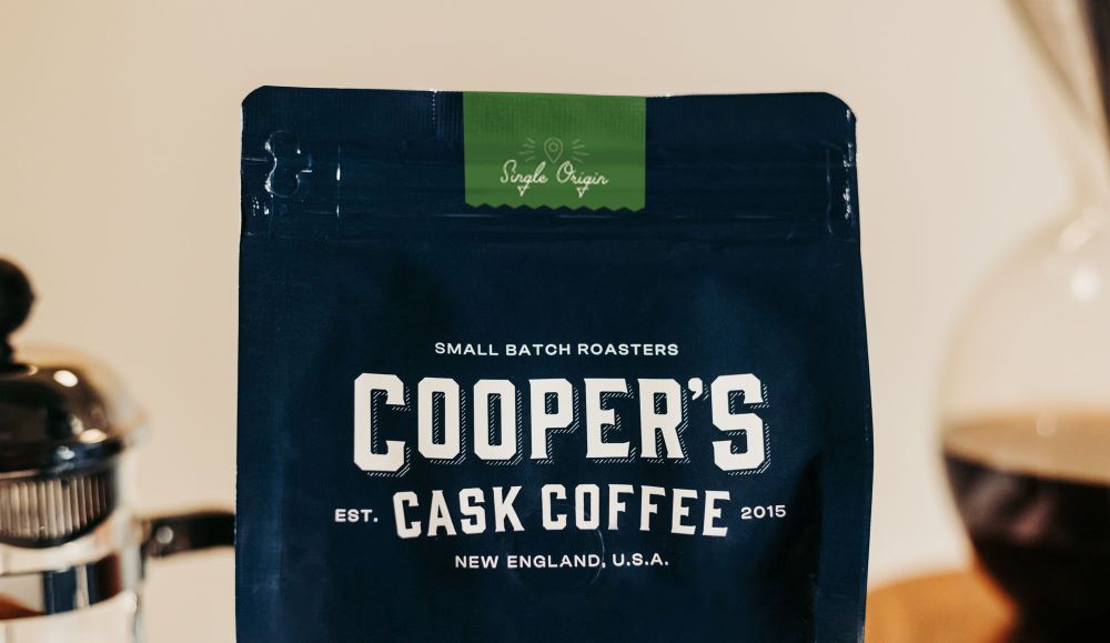 Bag of single origin Colombian as an idea of Classy Father’s Day Gift Ideas from Cooper’s Cask Coffee