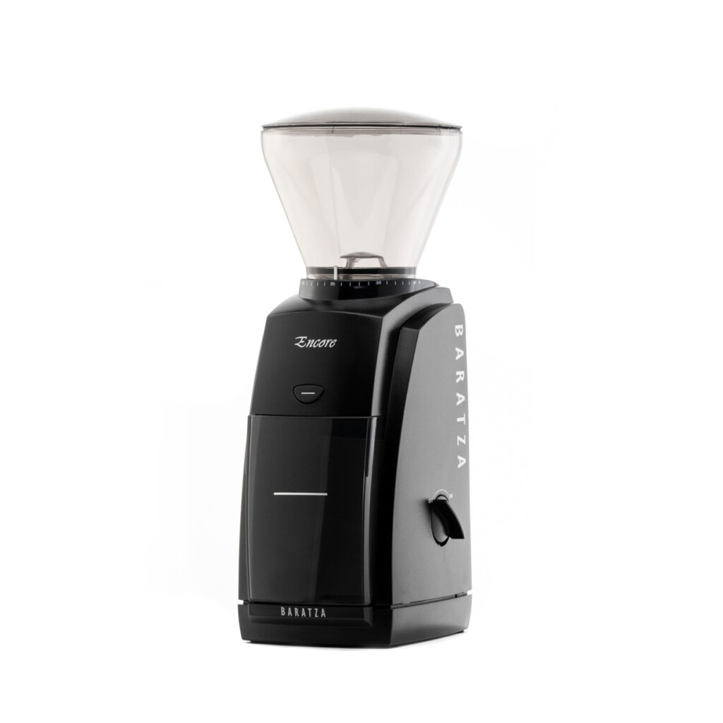 picture of an isolated baratza encore coffee grinder against white backdrop as example of coffee gifts you can give