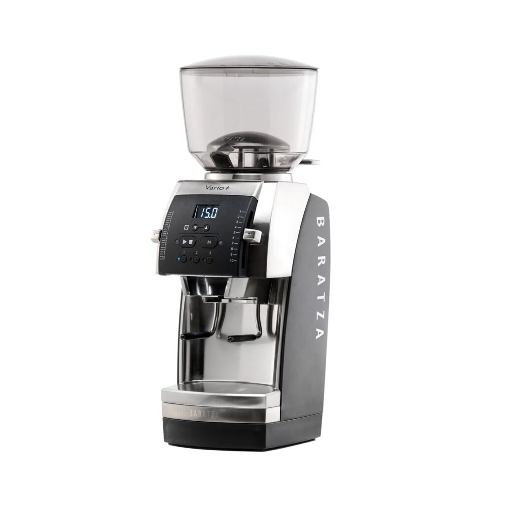 picture of a baratza vario+ available at coopers to show how to make the perfect cup of coffee